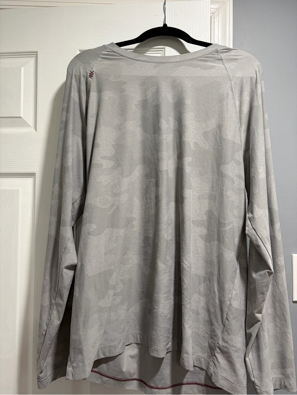 RHONE Light Gray Camo Long Sleeve Shirt